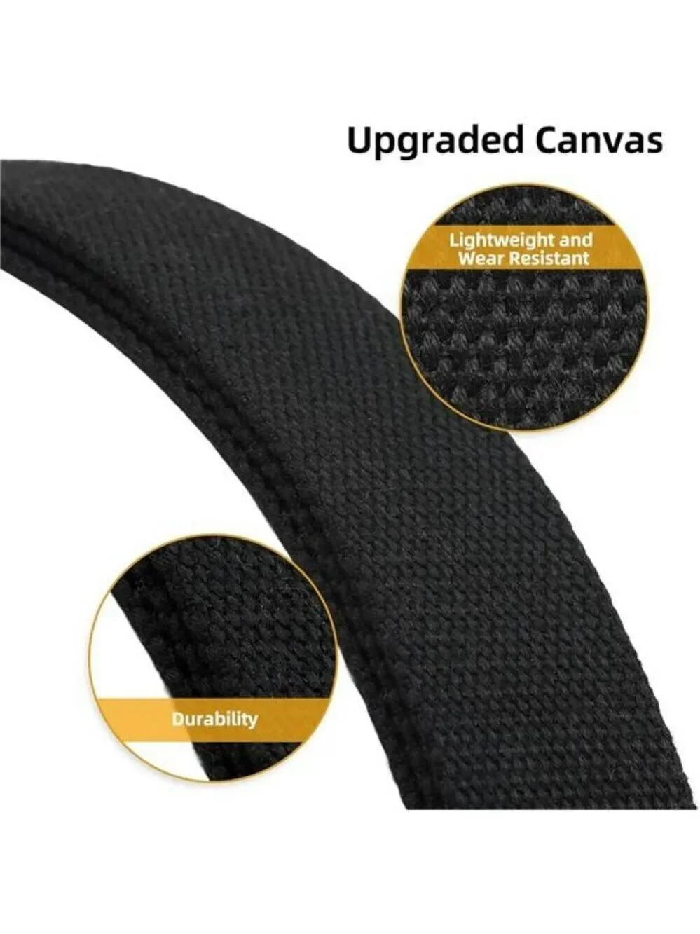 Mile High Life Canvas Web Belt Black Cut to Fit Military Buckle Up to 52 Inch